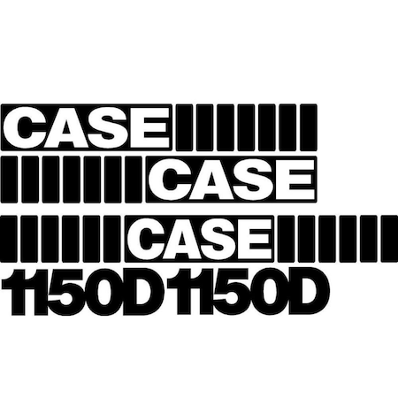Aftermarket New Whole Machine Decal Set Fits Case Crawler Dozer 1150D CASE1150DDECALSET